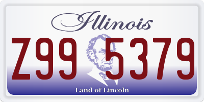 IL license plate Z995379