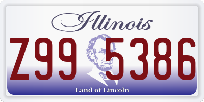 IL license plate Z995386