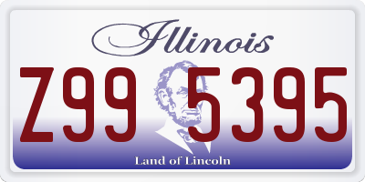 IL license plate Z995395