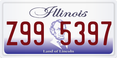 IL license plate Z995397