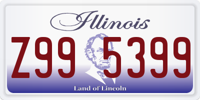 IL license plate Z995399