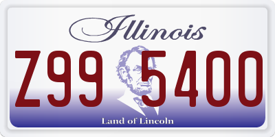 IL license plate Z995400