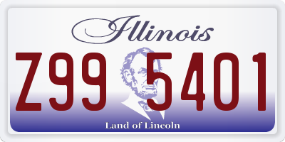 IL license plate Z995401