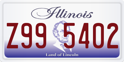 IL license plate Z995402