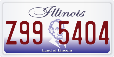 IL license plate Z995404