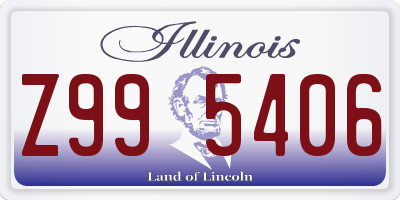 IL license plate Z995406