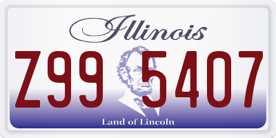 IL license plate Z995407