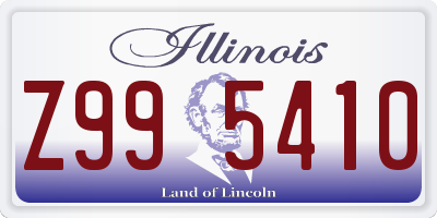 IL license plate Z995410