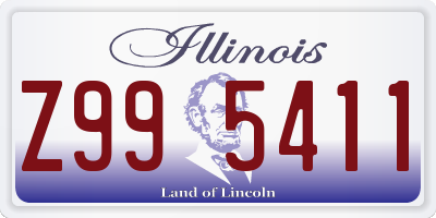 IL license plate Z995411