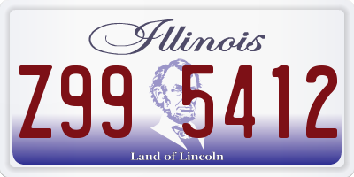 IL license plate Z995412