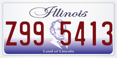 IL license plate Z995413