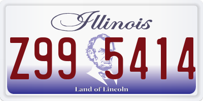 IL license plate Z995414