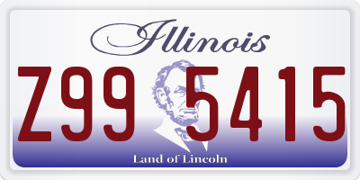 IL license plate Z995415