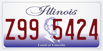 IL license plate Z995424