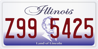 IL license plate Z995425