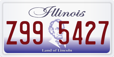 IL license plate Z995427