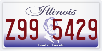 IL license plate Z995429