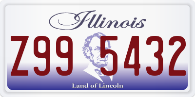 IL license plate Z995432