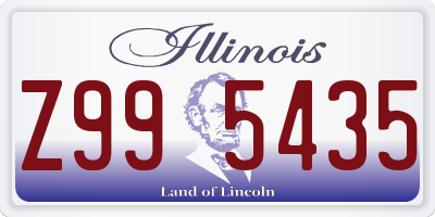 IL license plate Z995435