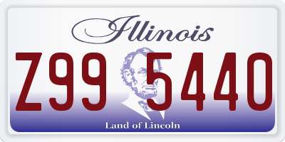 IL license plate Z995440