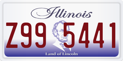 IL license plate Z995441