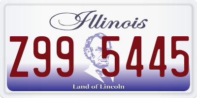 IL license plate Z995445