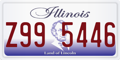 IL license plate Z995446