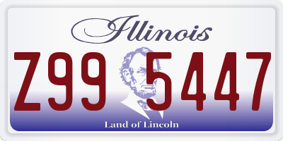 IL license plate Z995447