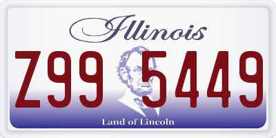 IL license plate Z995449