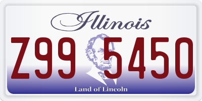 IL license plate Z995450