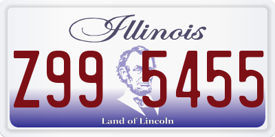 IL license plate Z995455