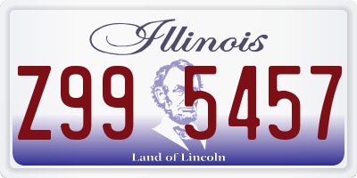 IL license plate Z995457