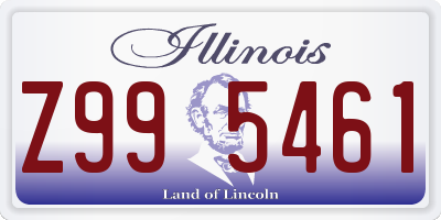 IL license plate Z995461