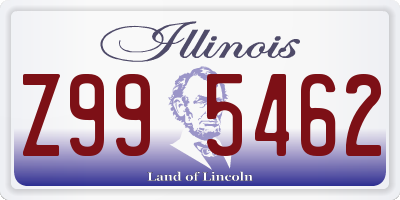 IL license plate Z995462