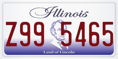 IL license plate Z995465