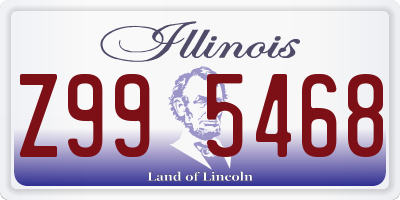 IL license plate Z995468