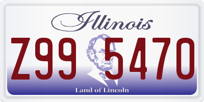 IL license plate Z995470