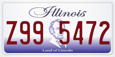 IL license plate Z995472