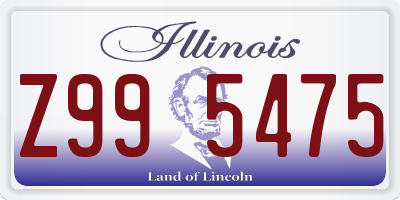 IL license plate Z995475