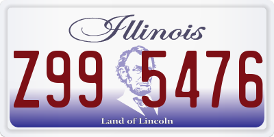 IL license plate Z995476