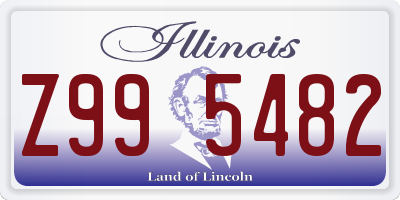 IL license plate Z995482