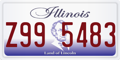 IL license plate Z995483