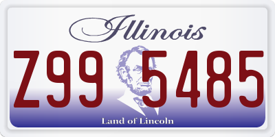 IL license plate Z995485