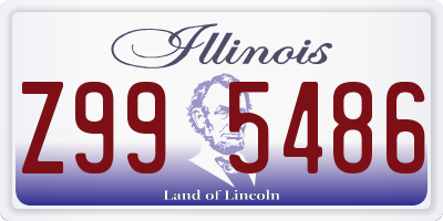 IL license plate Z995486