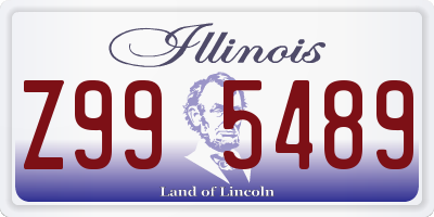 IL license plate Z995489