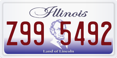 IL license plate Z995492