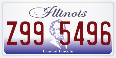 IL license plate Z995496