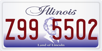 IL license plate Z995502