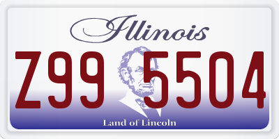 IL license plate Z995504