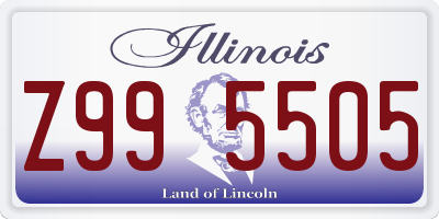 IL license plate Z995505